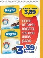 Costazul Supermercados Filtro de papel brigitta 103 c/30 unids. oferta