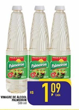 Mercantil Rodrigues Vinagre de álcool palmeiron 500ml oferta