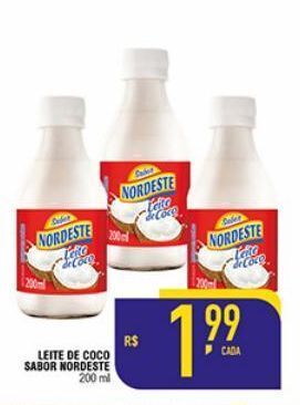 Mercantil Rodrigues Leite de coco nordeste 200ml oferta