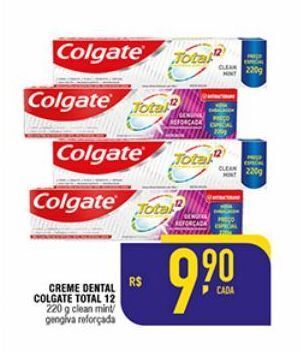 Mercantil Rodrigues Creme dental colgate total 12 220g oferta