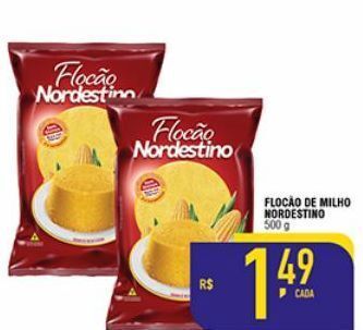 Mercantil Rodrigues Flocão de milho nordestino 500g oferta