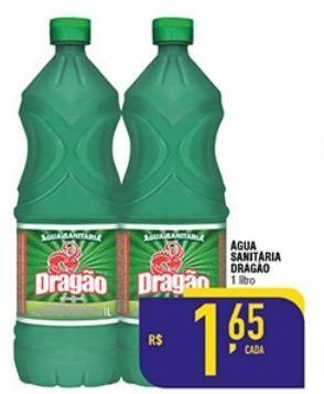 Mercantil Rodrigues Água sanitária dragão 1l oferta