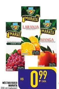 Mercantil Rodrigues Néctar/suco maratá oferta