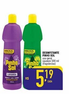 Mercantil Rodrigues Desinfetante pinho sol 500ml oferta