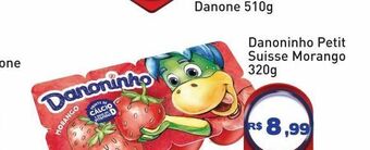 Tonin Superatacado Danoninho petit suisse morango 320g oferta