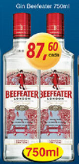 Supermercados Guanabara Gin Beefeater 750ml oferta