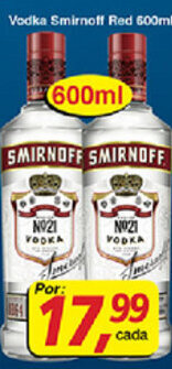 Supermercados Guanabara Vodka Smirnoff Red 600ml oferta