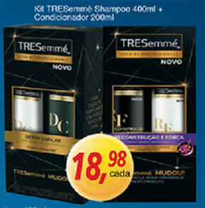 Supermercados Guanabara Kit TRESemme Shampoo 400ml + Condicionador 200ml oferta