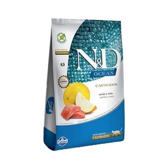 Petz Ração n&d ocean para gatos adultos castrados sabor salmão e melão oferta