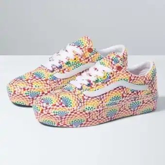 Vans Tênis old skool platform vans x pride collection oferta