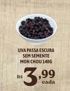 Bahamas Supermercados Uva Passa Escura Sem Semente Mon Chou oferta