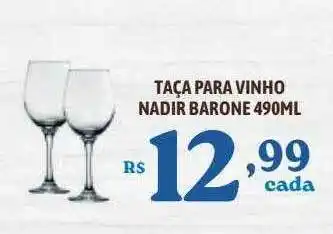 Bahamas Supermercados Taça Para Vinho Nadir Barone 490ml oferta