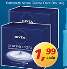 Supermercados Guanabara Sabonete Nivea Creme Care Box 90g oferta