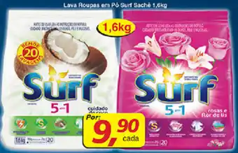 Supermercados Guanabara Lava Roupas em po Surf 1.6kg oferta