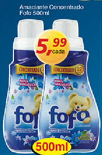 Supermercados Guanabara Amaciante Concentrado Fofo 500ml oferta