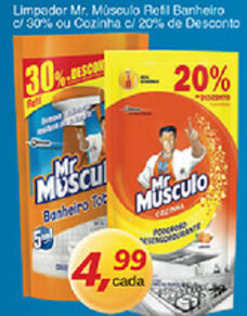 Supermercados Guanabara Limpador Mr.Musculo Refil Banheiro c/ 30% ou Cozinha c/ 20% de Desconto oferta