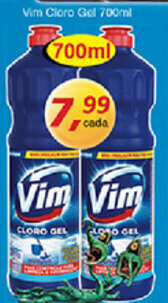 Supermercados Guanabara Vim Cloro Gel 700ml oferta