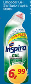 Supermercados Guanabara Limpador Gel Sanitario Inspira 500ml oferta