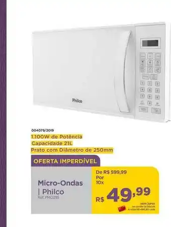 Le Biscuit Micro-ondas Philco oferta