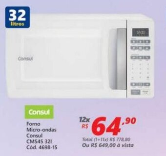Lojas Becker Forno MicroOnas Consul oferta