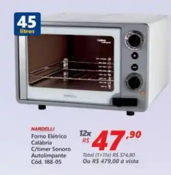 Lojas Becker Forno Electrico Calabria c/timer Sonoro Autolimpante oferta