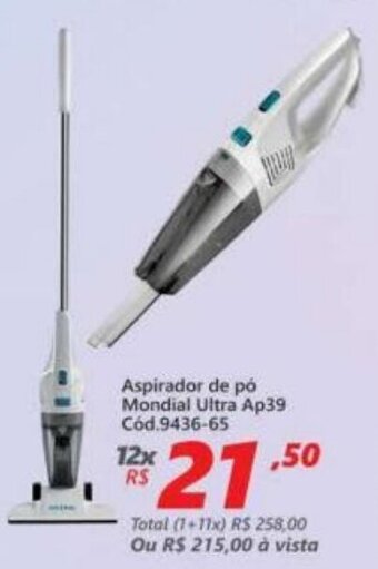 Lojas Becker Aspirador de po Mondial Ultra AP39 oferta