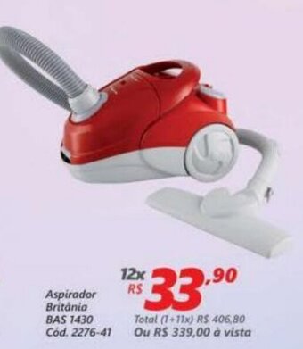 Lojas Becker Aspirador Britania BAS 1430 oferta