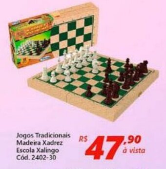 Lojas Becker Jogos Tradicionais Madeira Xadrez Escola Xalingo oferta