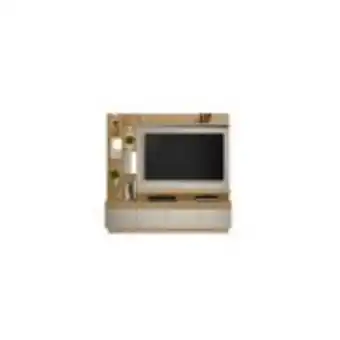 Estante home santiago carvalho 200cm off white - linea 