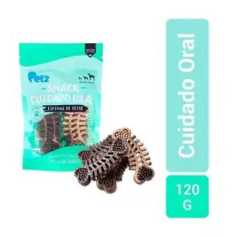 Snack petz cuidado oral espinha de peixe para cães 120g