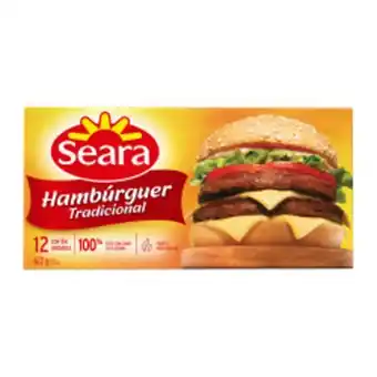 Enxuto Hambúrguer bovino seara 672g oferta