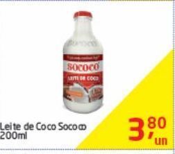 Tenda Atacado Leite de coco sococo 200ml oferta