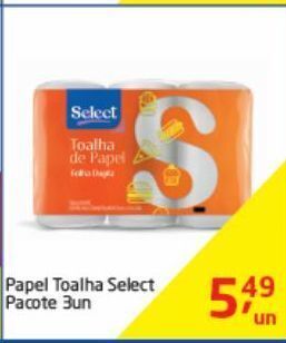 Tenda Atacado Papel toalha select 3un oferta
