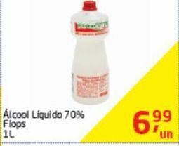 Tenda Atacado Álcool líquido 70% flops 1l oferta