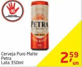 Tenda Atacado Cerveja puro malte petra 350ml oferta