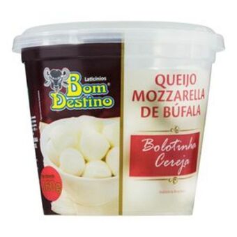 Super Nosso Queijo muçarela de búfala bom destino bolotinha cereja pote 160 g oferta