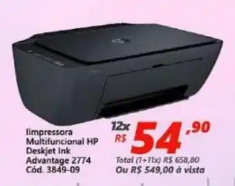 Lojas Becker Impressora Multifunctional HP Deskjet Ink Advantage oferta