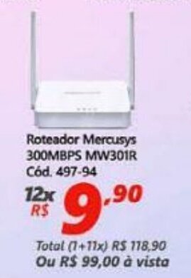 Roteador Mercusys 300Mbps