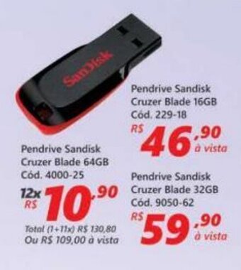 Pendrive Sandisk 64GB