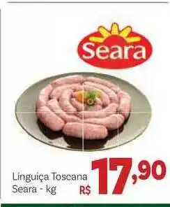 Covabra Supermercados Linguiça Toscana Seara 1kg oferta