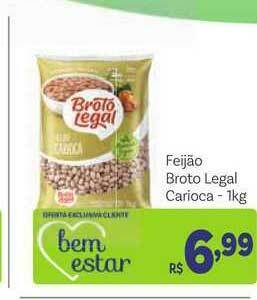 Covabra Supermercados Feijão Broto Legal Carioca 1kg oferta