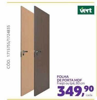 Telhanorte Vert Folha De Porta Mdf oferta