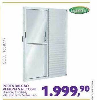 Telhanorte Porta Balcão Veneziana Ecosul oferta
