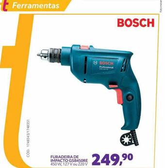 Telhanorte Bosch Furadeira De Impacto Gsb450re oferta