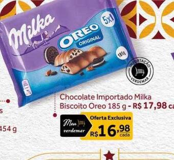 Verdemar Supermercado Chocolate Importado Milka Biscoito Oreo oferta