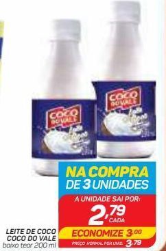 GBarbosa Leite de coco coco do vale 200ml oferta