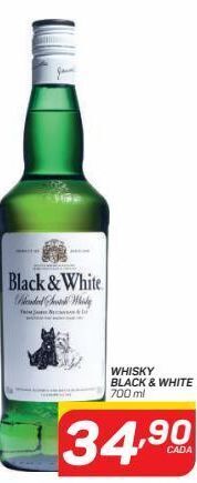 GBarbosa Whisky black & white 700ml oferta
