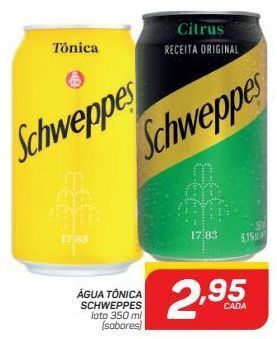GBarbosa Água tônica schweppes 350ml oferta