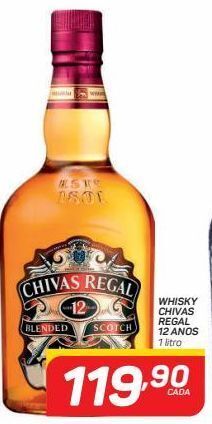 Whisky chivas regal 12 anos 1 litro