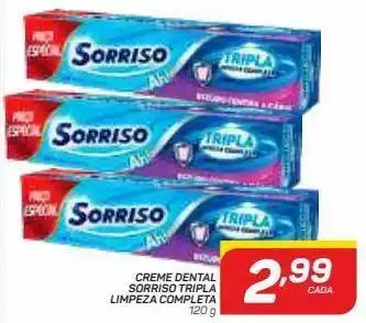 GBarbosa Creme dental sorriso 220g limpeza completa oferta
